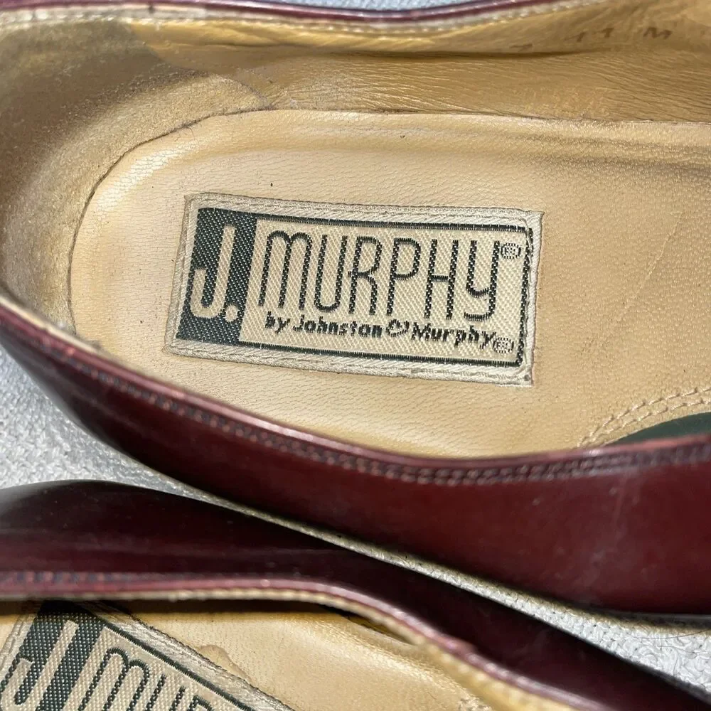 J. Murphy Men’s Dress Shoes Size 11 M Brown Leather Captoe Business Formal City